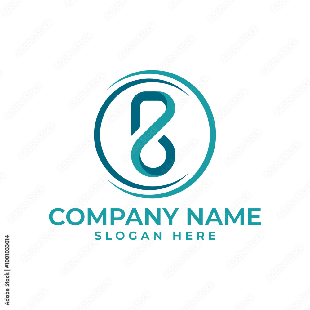 letter B in shape of infinity sign in modern and geometric style isolated by 2 swoosh forming a circle in blue and green for technology logo letter B in shape of infinity sign in modern and geometric style isolated by 2 swoosh forming a circle in blue and green for technology logo