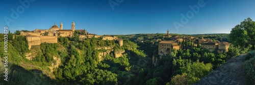 panoramic view of historic city skyline with medieval architecture