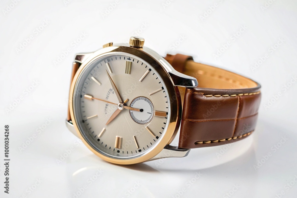 Luxury watch isolated on white background. With clipping path for artwork or design. Black. Luxury watch isolated on white background. With clipping path for artwork or design. Black.