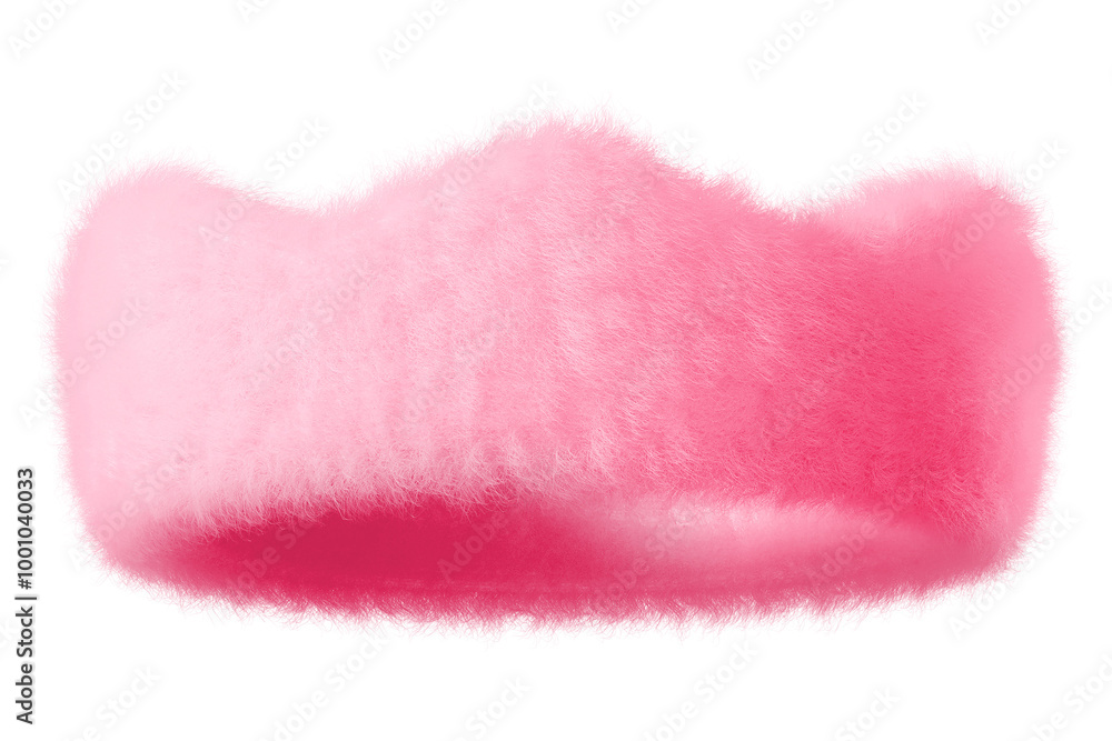 Pink crown png fluffy 3D shape, transparent background Pink crown png fluffy 3D shape, transparent background