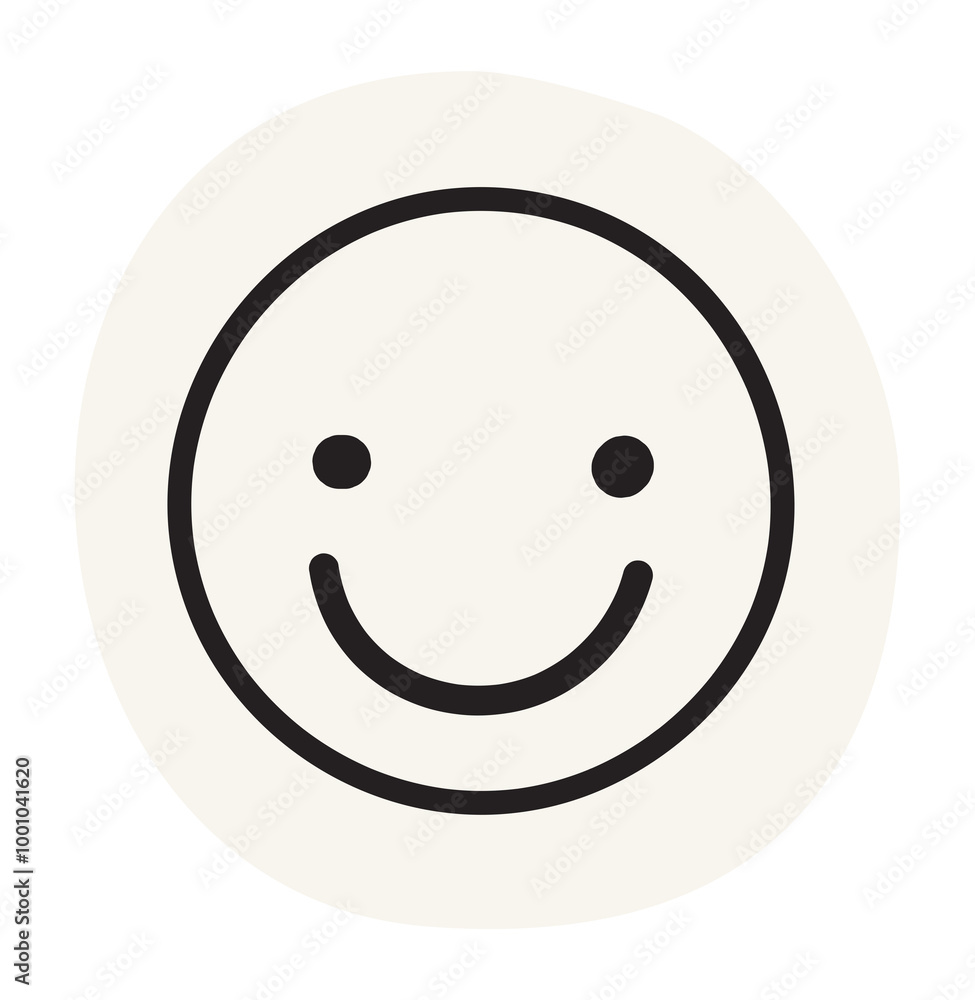Fototapeta premium Smiling face png paper cut, transparent background