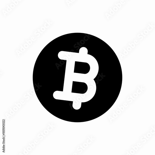 crypto bitcoin icon sign vector