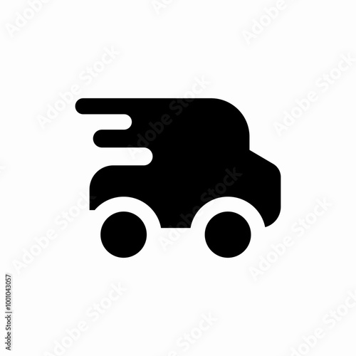delivery transport icon sign vector