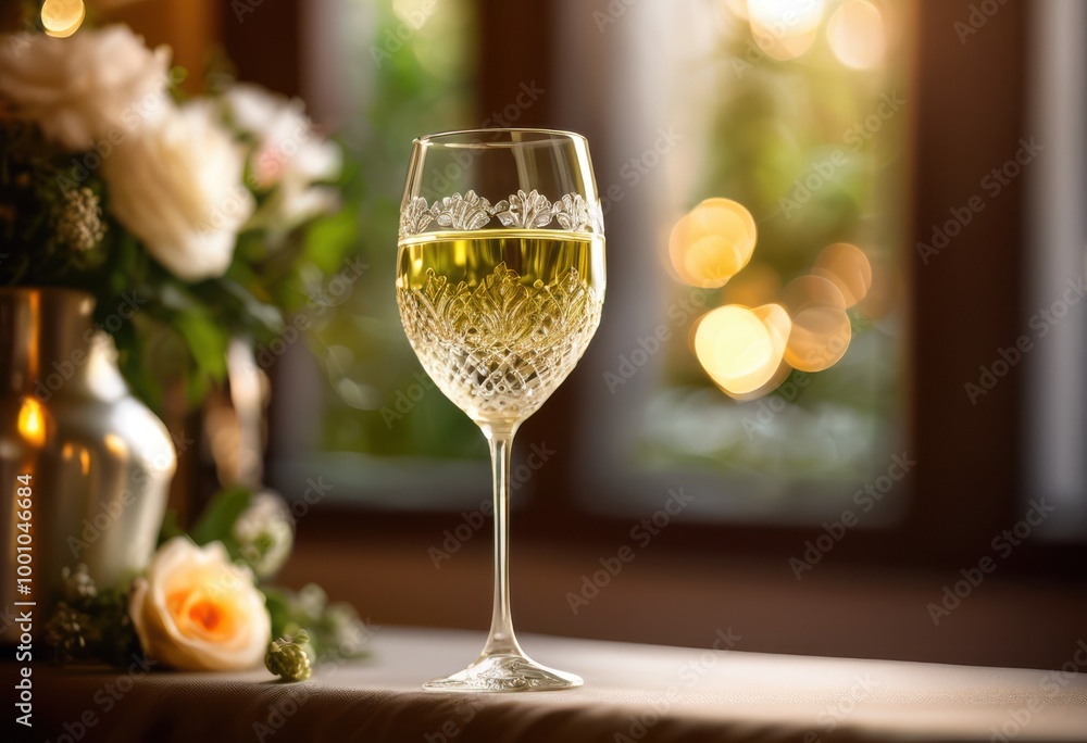 elegant display alluring white wine surrounded decorative elements captivating background, aesthetic, ambiance, allure, beauty, bottle, bubbly elegant display alluring white wine surrounded decorative elements captivating background, aesthetic, ambiance, allure, beauty, bottle, bubbly