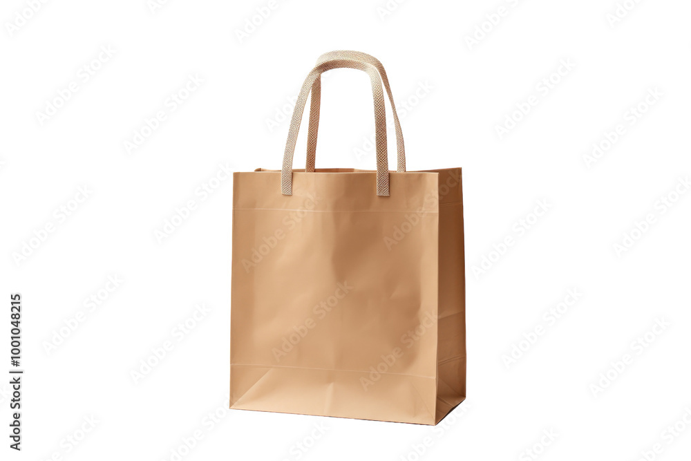 Eco-Friendly Canvas Shopper Bag with Long Handles Isolated on Transparent Background Eco-Friendly Canvas Shopper Bag with Long Handles Isolated on Transparent Background