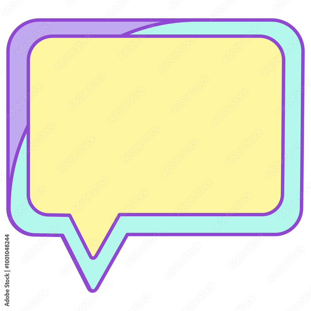 Png speech bubble sticker in cute pastel Png speech bubble sticker in cute pastel