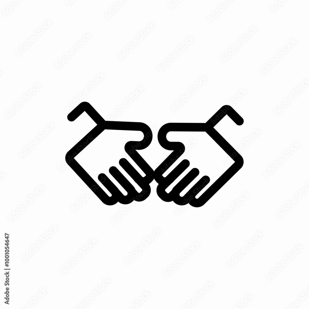 hand shake icon sign vector hand shake icon sign vector