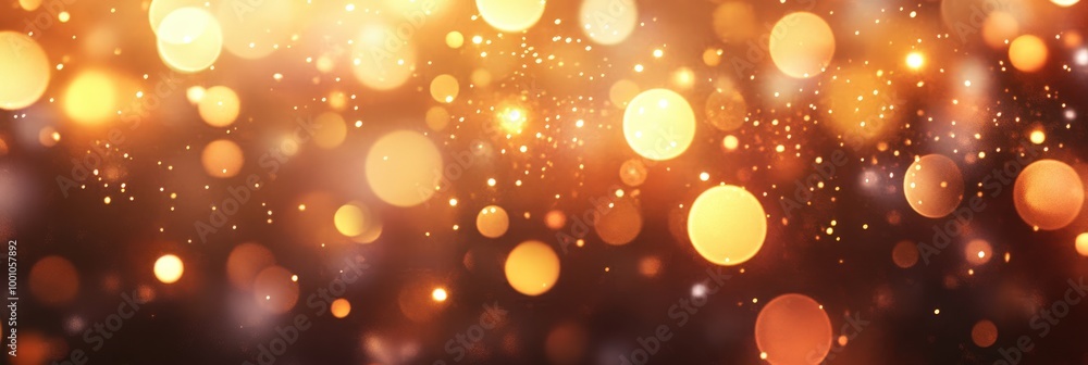 Sparkling golden bokeh background Sparkling golden bokeh background