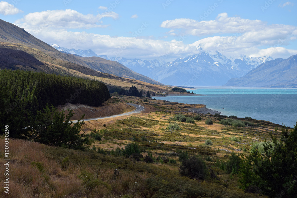 View of Mount Cook (Aoraki) covered in Clouds View of Mount Cook (Aoraki) covered in Clouds