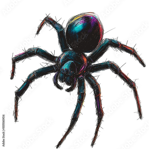 Spider illustration, Spider Sketch