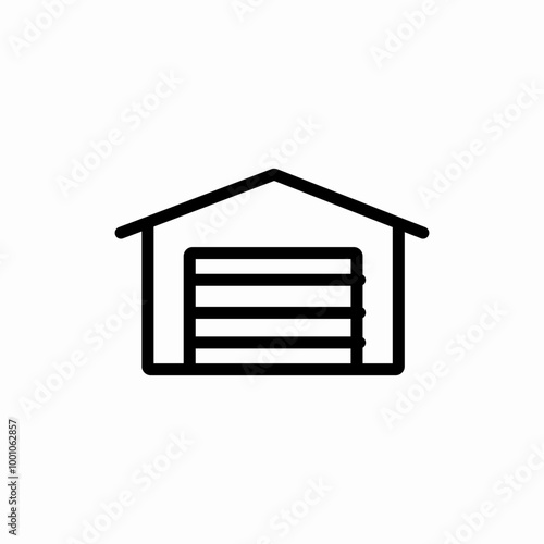lease garage icon sign vector