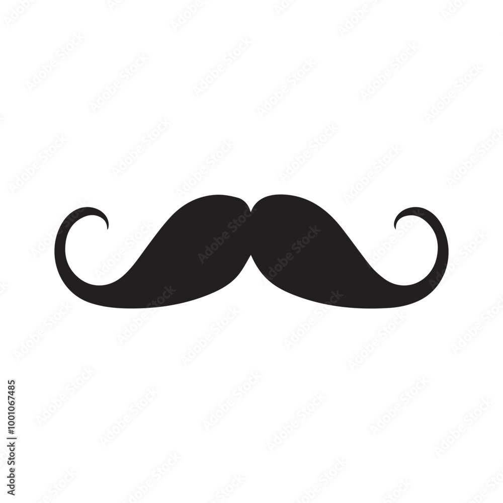 Moustache Silhouette Design - mustache Vector illustration in black
Moustache Silhouette Design - mustache Vector illustration in black