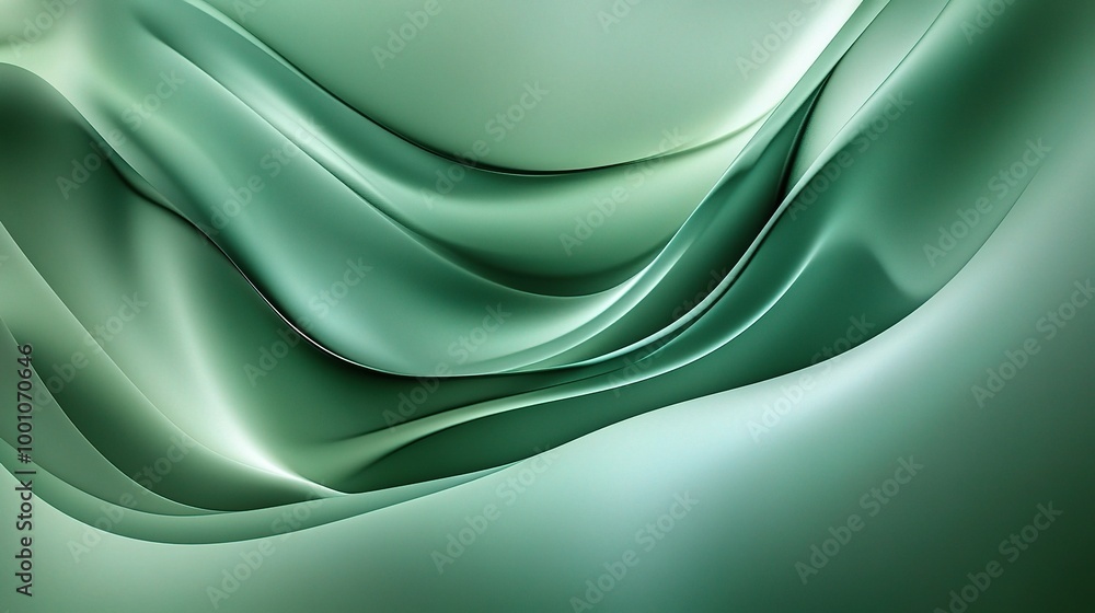 Soft Green Waves of Light and Texture Soft Green Waves of Light and Texture