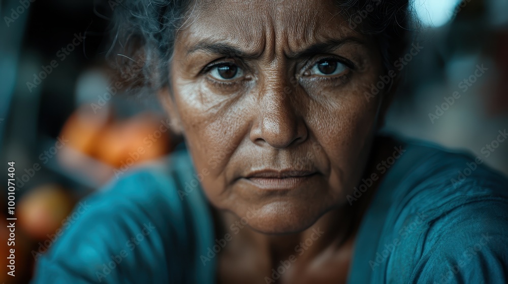 A powerful close-up portrait of an older woman, her face rich with life stories and emotion, reflecting wisdom and experience with deeply evocative features. A powerful close-up portrait of an older woman, her face rich with life stories and emotion, reflecting wisdom and experience with deeply evocative features.