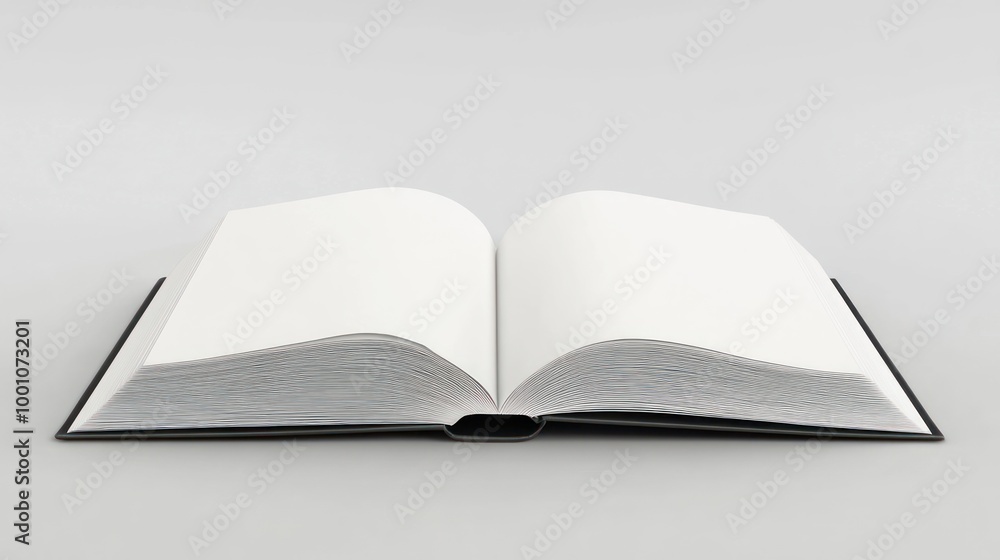 Open Book on a White Background Open Book on a White Background