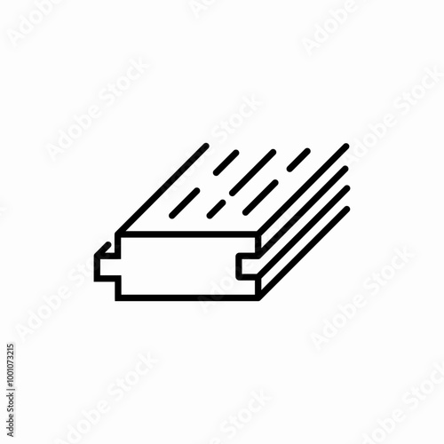 laminate floor icon sign vector
