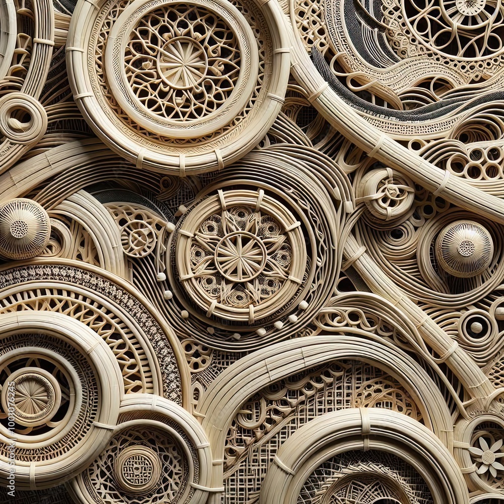 The wood pattern is intricate and delicate The wood pattern is intricate and delicate