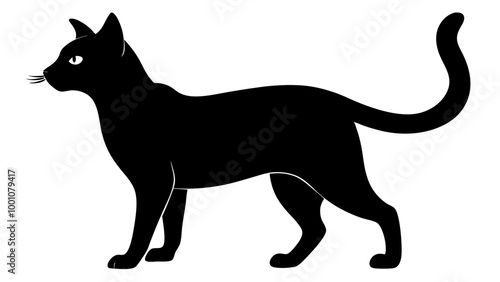 black silhouette of cat