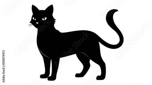 black silhouette of cat
