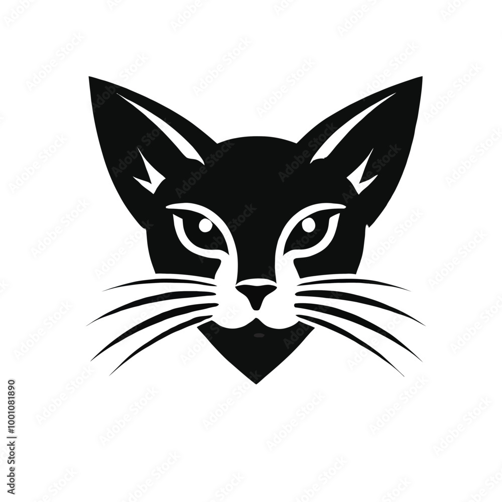 Cat Silhouette Face Cat Silhouette Face