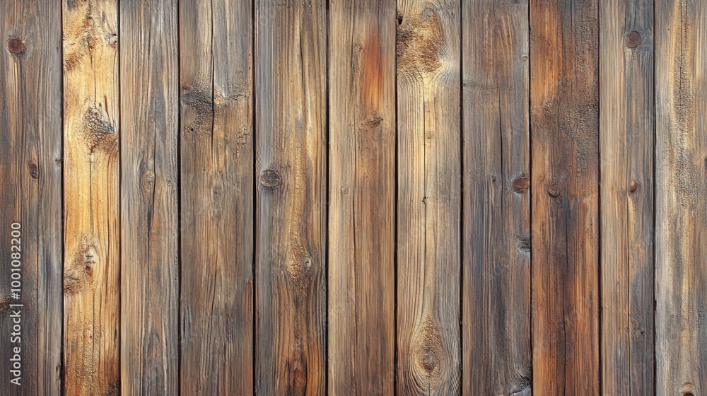 Weathered wooden wall with horizontal boards and grain pattern. Weathered wooden wall with horizontal boards and grain pattern.