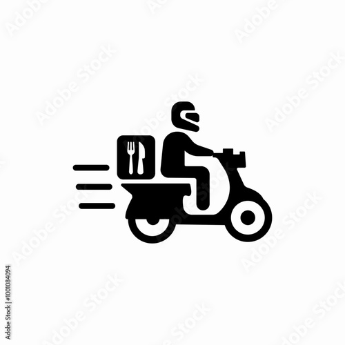 bike food delivery icon sign vector