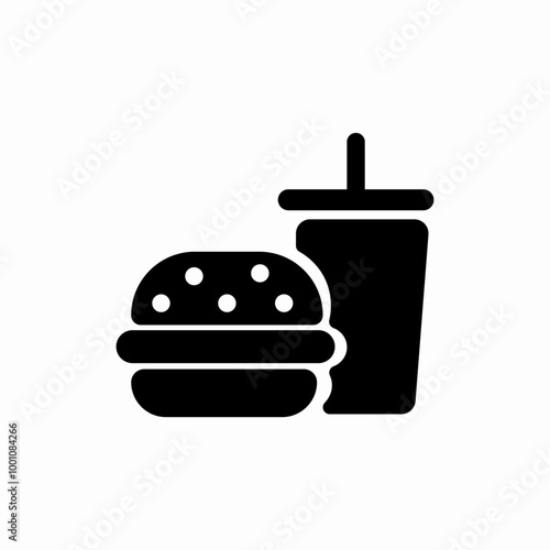 fast food icon sign vector