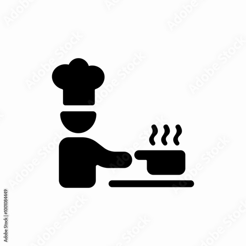 kitchen staff icon sign vector