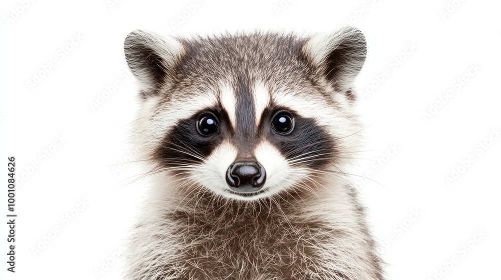 Cute Raccoon Portrait