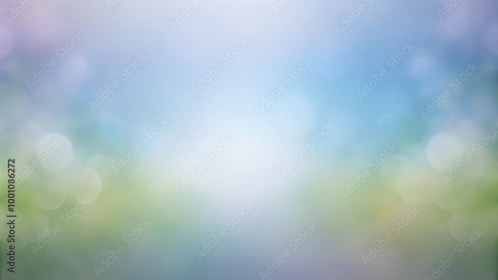 Obraz premium Abstract gradient background with smooth transition from soft blue to green hues 
