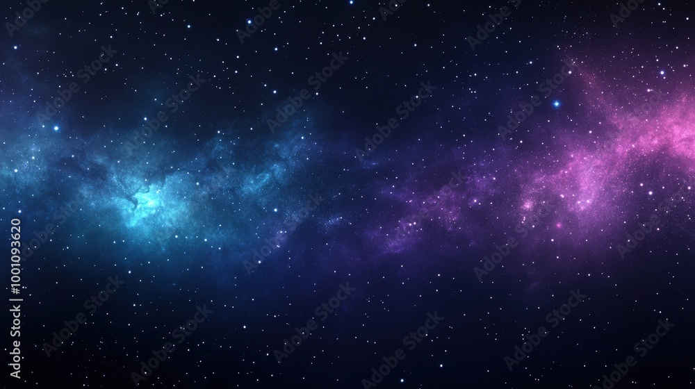 Fototapeta premium Night Sky with Stars and Galactic Background