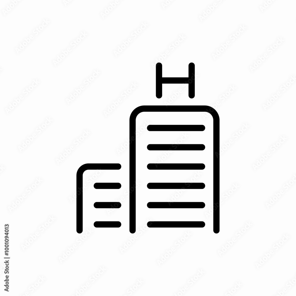 hospital roundicons icon sign vector hospital roundicons icon sign vector