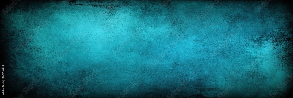 Obraz premium Dark Teal Background with Vignette Texture Effect