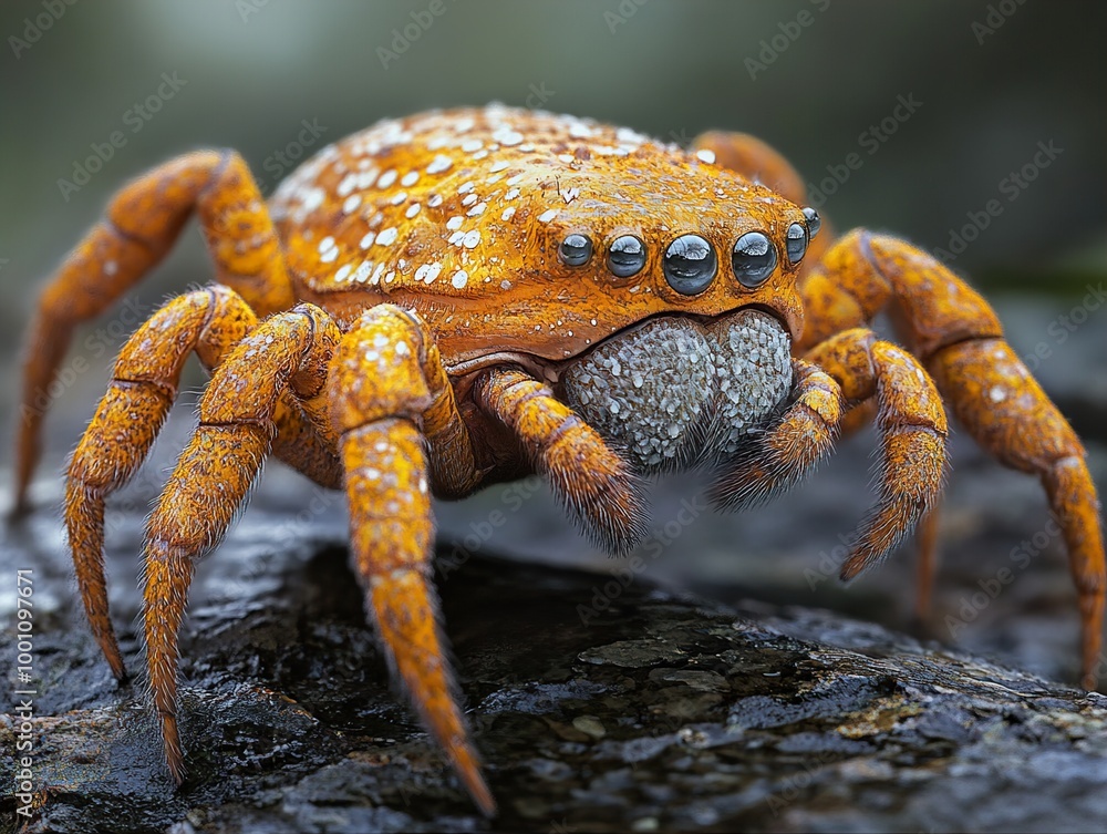 Close Up of a Detailed 3D Render of a Spider Close Up of a Detailed 3D Render of a Spider