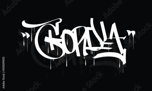 GORILLA graffiti tag style design