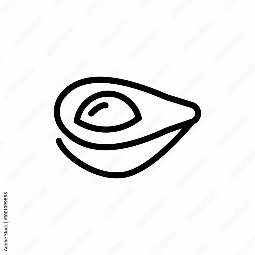 avocado fruit icon sign vector avocado fruit icon sign vector