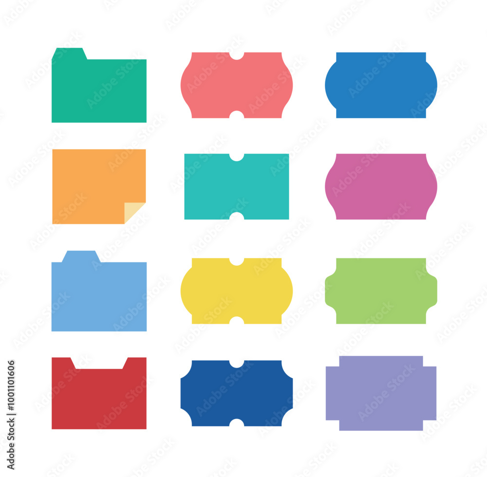 A set of decorative illustrations for tabs, border, tags, labels, frames and stickers in flat, modern and simple designs in various shapes. A set of decorative illustrations for tabs, border, tags, labels, frames and stickers in flat, modern and simple designs in various shapes.