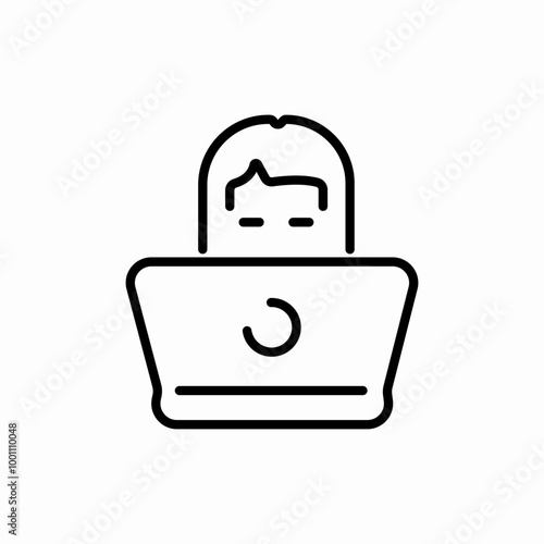 secretary women icon sign vector
