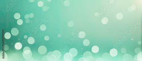 Abstract Green Bokeh Background