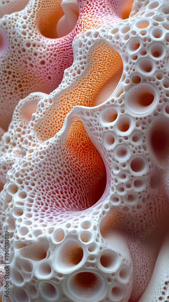 Abstract Organic Texture: Close-up of a Cellular Structure Abstract Organic Texture: Close-up of a Cellular Structure