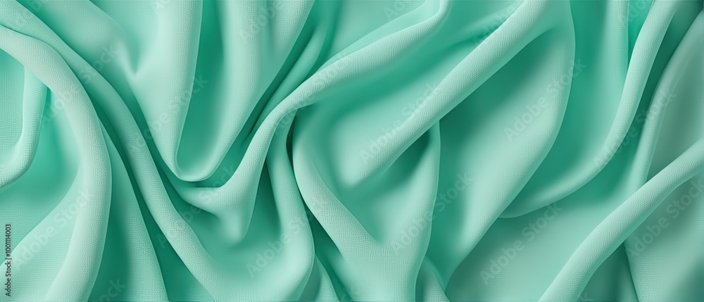 Obraz premium Abstract Texture of a Mint Green Fabric