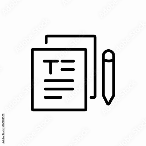 contract document icon sign vector