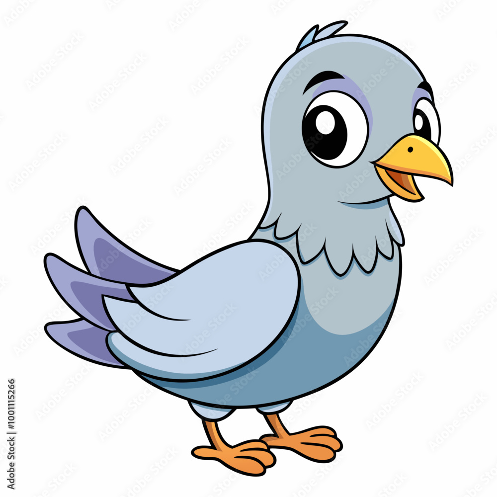 pigeon cartoon vector illustration pigeon cartoon vector illustration