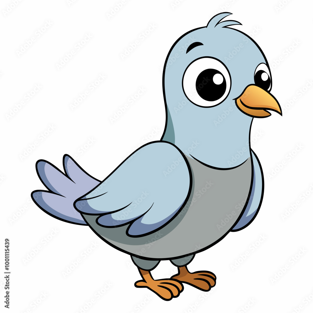 pigeon cartoon vector illustration pigeon cartoon vector illustration