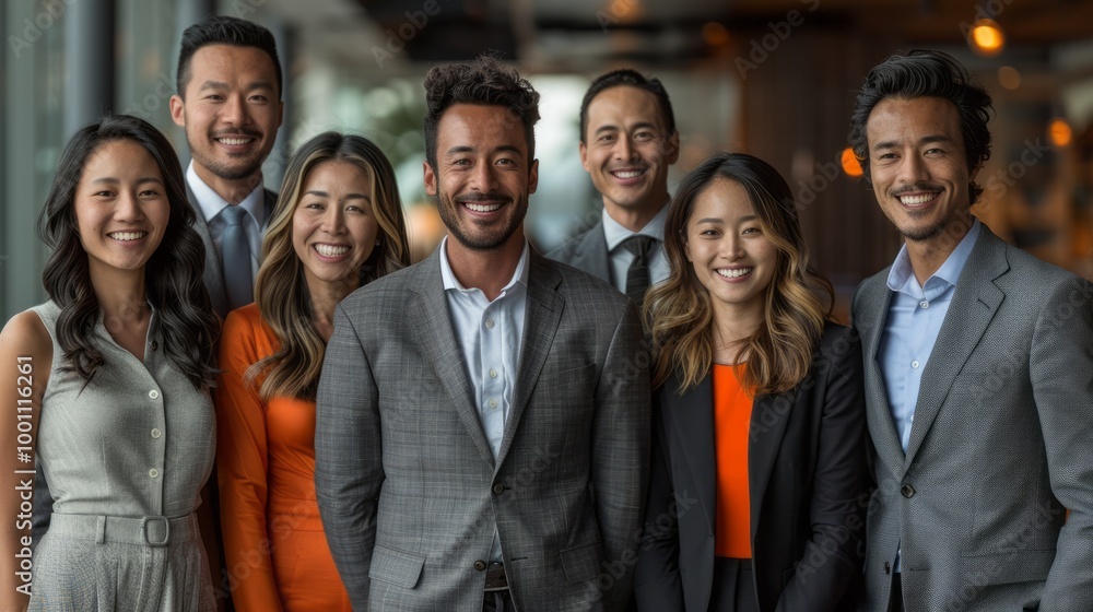 A group of people are smiling for a photo A group of people are smiling for a photo
