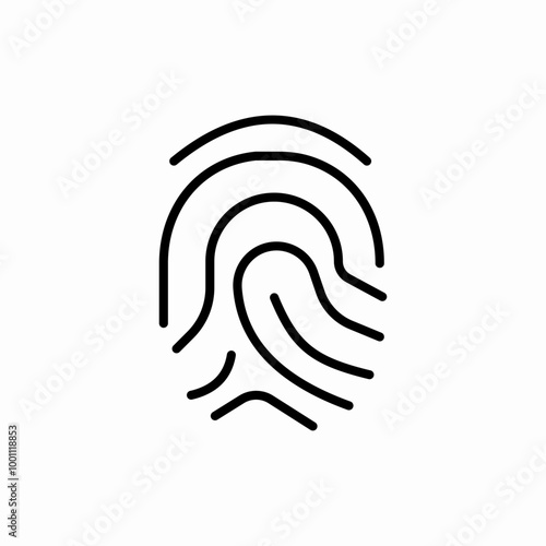 finger print icon sign vector