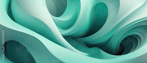 Wallpaper Mural Abstract Teal Swirls Torontodigital.ca