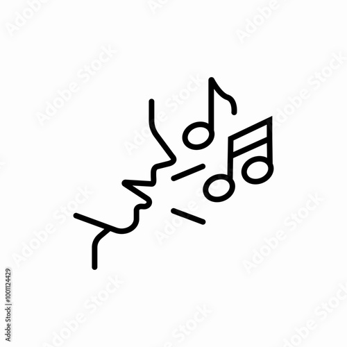 human sing song icon sign vector