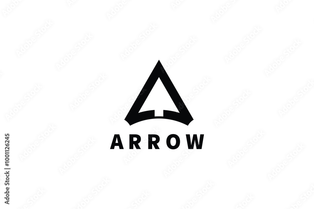 letter A and arrow up ogo design concept letter A and arrow up ogo design concept