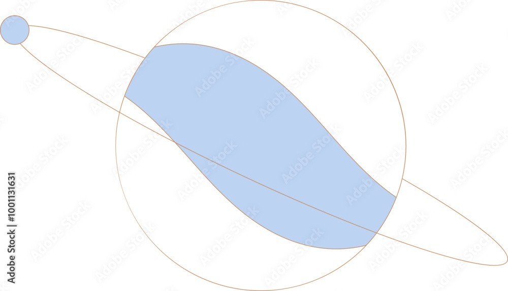 Vector mystic celestial set a with golden outline sand clock, eye, bottle and moon phases. Black occult shiny linear labels with a magical frame stylized as engraving. 